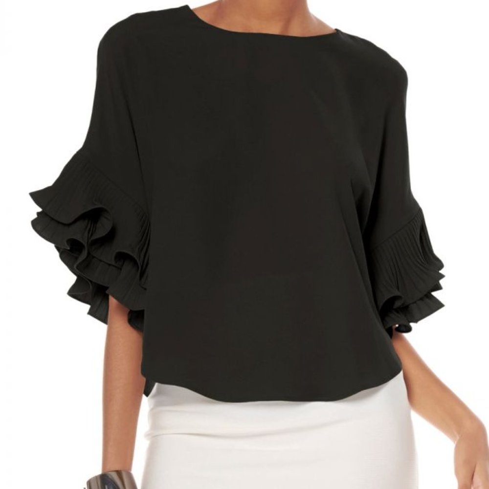 Ruffle Sleeve Blouse